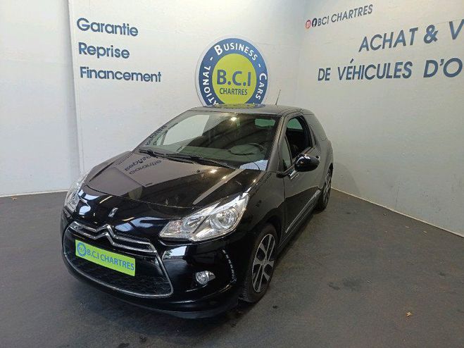 Citroen DS3 1.6 E-HDI90 SO CHIC 4CV Noir de 2013
