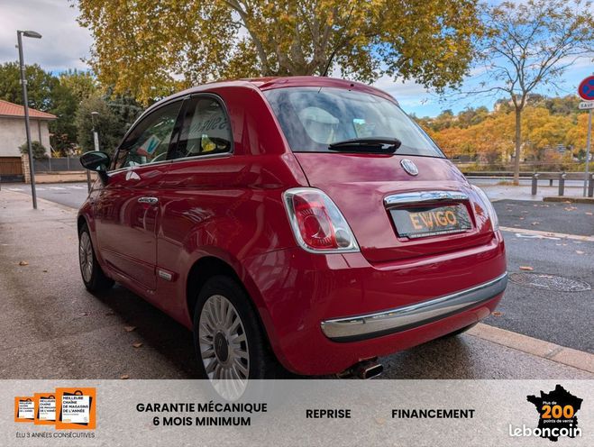 Fiat 500 1.3 multijet 16v 75ch dpf lounge Rouge de 2009