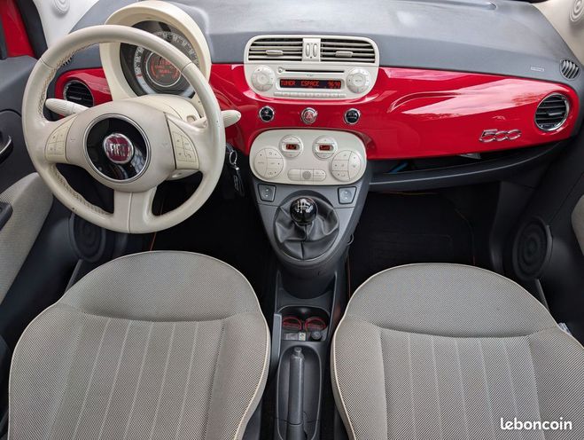 Fiat 500 1.3 multijet 16v 75ch dpf lounge Rouge de 2009