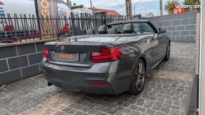 BMW Serie 2 cabriolet 218i m sport 136 ch bva 8 Gris de 2016