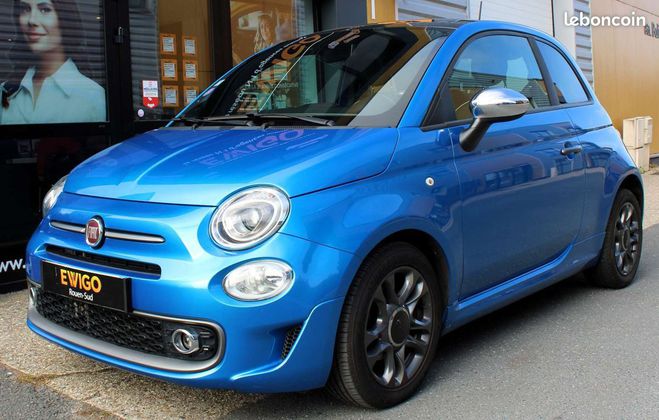 Fiat 500 0.9 twinair 85 ch sport toit ouvrant Bleu de 2019