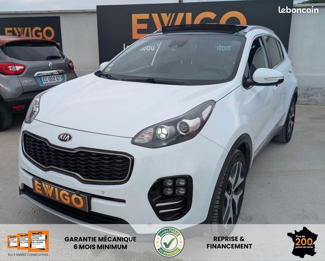 Kia Sportage 2.0 turbo crdi 135 gt line 1 ere main to Blanc de 2016
