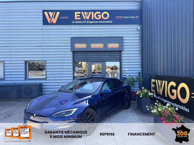 Cliquer pour voir la photo suivante Tesla Model S model-s electric 720ch 100kwh long-range Bleu de 2023