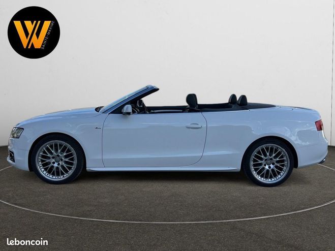 Audi A5 cabriolet 2.0 tfsi 211ch quattro sline s Blanc de 2010