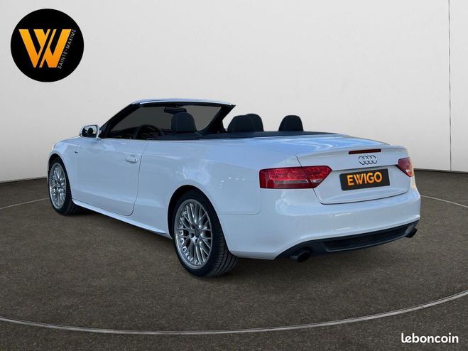 Audi A5 cabriolet 2.0 tfsi 211ch quattro sline s Blanc de 2010