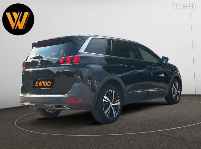 Peugeot 5008 generation-ii 1.5 bluehdi 130 gt line 7  Noir de 2019