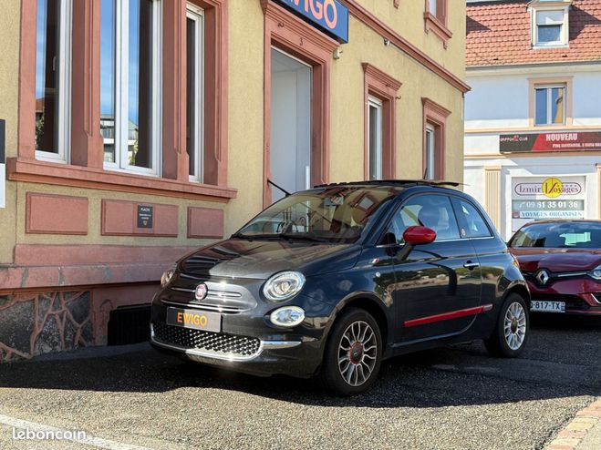 Fiat 500 1.2 70-rosso armore-toit ouvrant-radar d Noir de 2016
