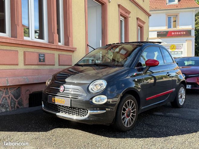 Fiat 500 1.2 70-rosso armore-toit ouvrant-radar d Noir de 2016