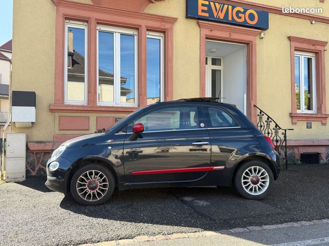 Fiat 500 1.2 70-rosso armore-toit ouvrant-radar d Noir de 2016