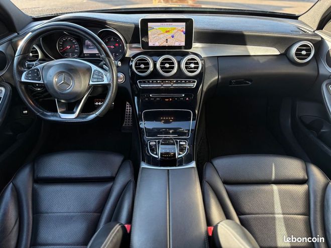 Mercedes Classe C 200 136ch 1.6 cdi amg line bote auto 7  Noir de 2015