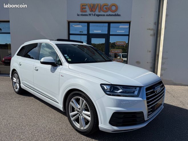 Cliquer pour voir la photo suivante Audi Q7 3.0 tdi 270ch s-line toit ouvrant, 7plac Blanc de 2018