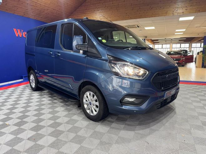 Ford Transit CUSTOM 2.0 130 CABINE APPROFONDIE LIMITE BLEU FONCE de 2021