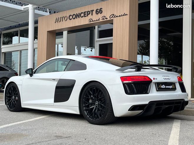 Audi R8 Phase 2 5.2 V10 PLUS Quattro 610ch Stron Blanc de 2015