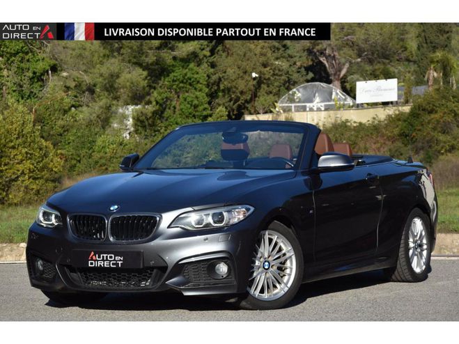 BMW Serie 2 220i Cabriolet - BVA Sport F23 M PHASE 1 Gris mtallis de 2017