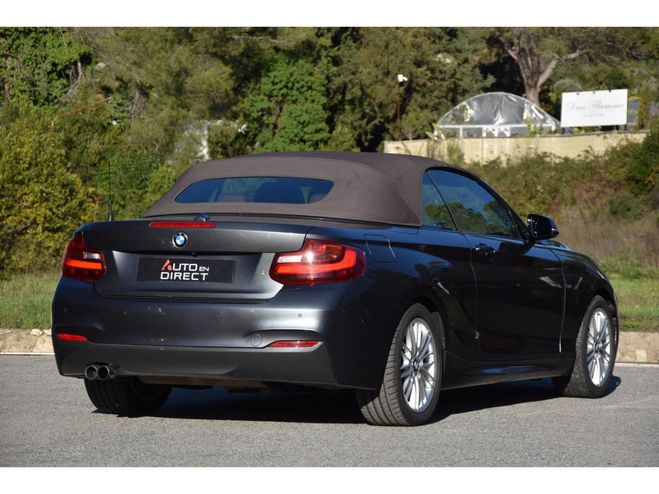 BMW Serie 2 220i Cabriolet - BVA Sport F23 M PHASE 1 Gris mtallis de 2017
