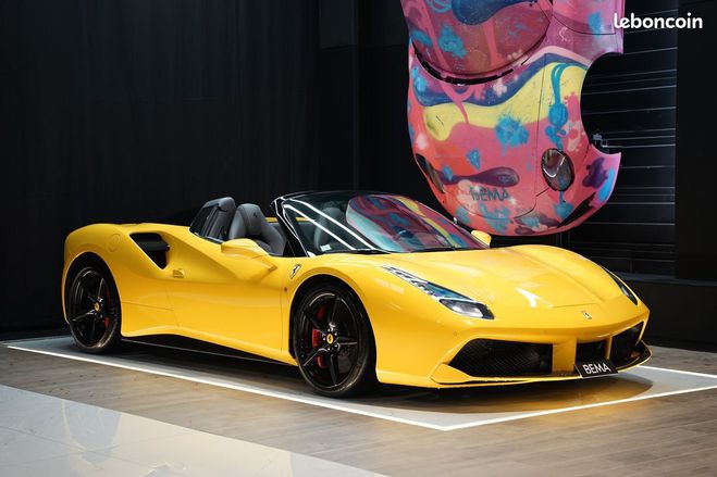 Cliquer pour voir la photo suivante Ferrari 488 Spider V8 3.9L BITURBO 670CH | Malus pay Jaune de 2017