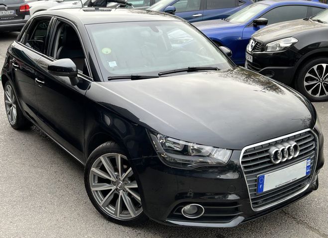 Audi A1 Sportback AMBITION LUXE 1.6 TDI 90 Cv 1E Noir de 2012