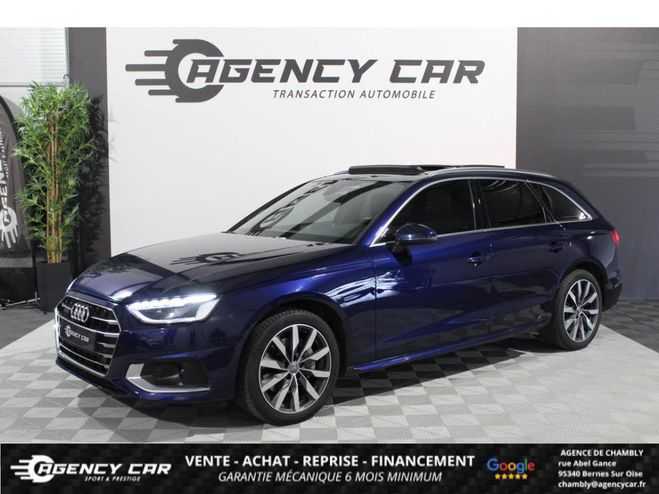 Audi A4 Avus Quattro 2.0 TDI 190 ch - BV S-troni Bleu de 2020