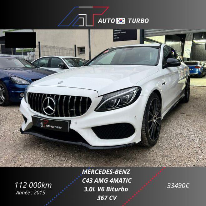 Mercedes Classe C 450 AMG 4MATIC 7G-TRONIC PLUS Blanc de 2015