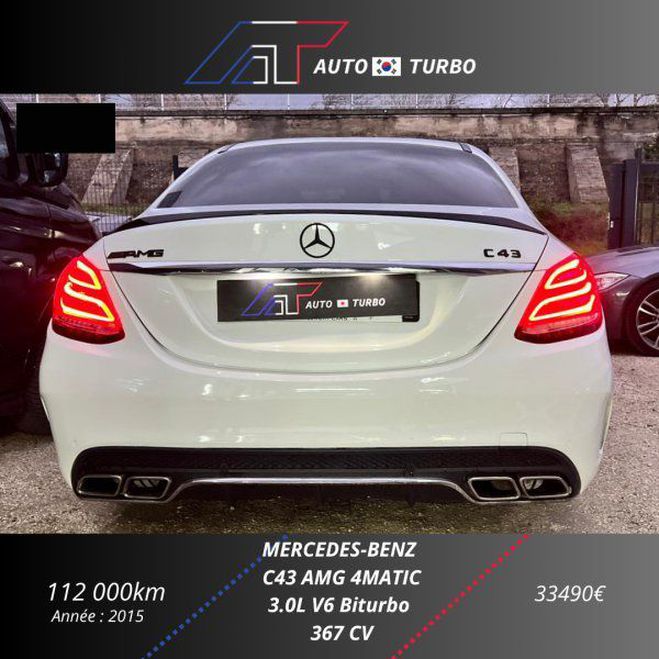 Mercedes Classe C 450 AMG 4MATIC 7G-TRONIC PLUS Blanc de 2015