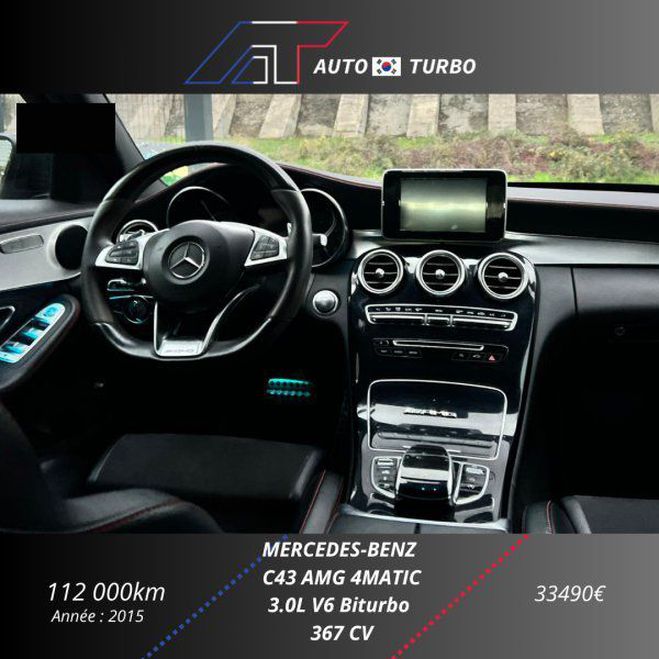 Mercedes Classe C 450 AMG 4MATIC 7G-TRONIC PLUS Blanc de 2015