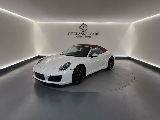 Porsche 911 991 2 CABRIOLET 3.0 420 CARRERA S Blanc Carrera Mtallise de 2016