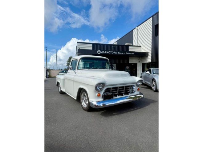 Chevrolet 3100 SHORT BED STEPSIDE Blanc de 1955