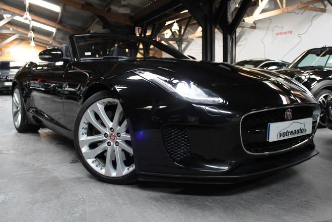 Cliquer pour voir la photo suivante Jaguar F-Type PHASE 2 (2) CABRIOLET 3.0 V6 340 BVA8 Noir de 2017
