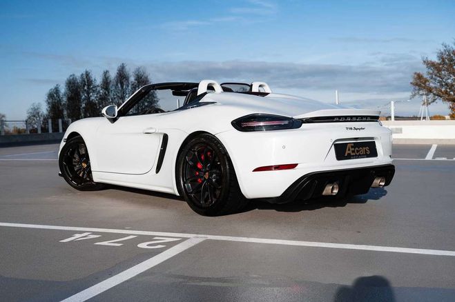 Porsche 718 Spyder -PDK CARBON CUP SEATS SPORT CHRON Blanc de 