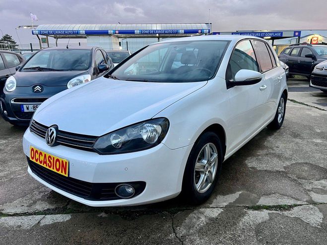 Volkswagen Golf VI 1,6 TDI 105CH Blanc de 2011