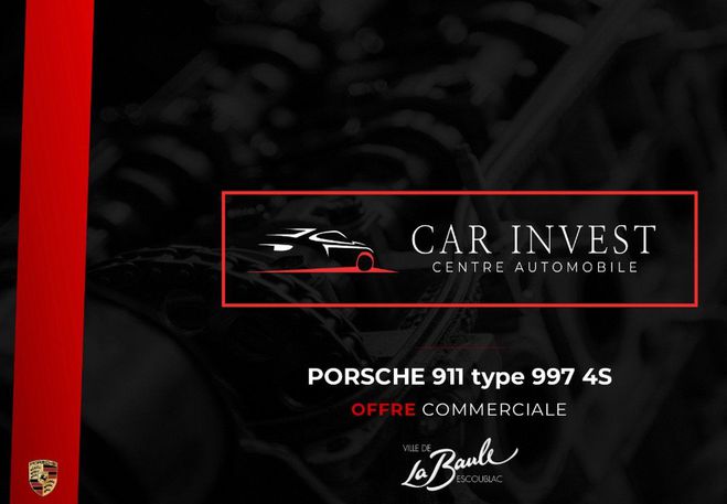 Porsche 911 997 4S cab 3.8 bt PDK entretien ok origi Blanc de 2009