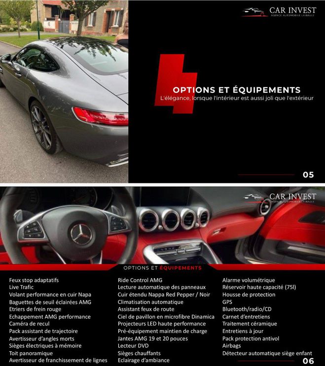 Mercedes Amg GT 510 CH CONFIGURATION RARE Bronze de 2015