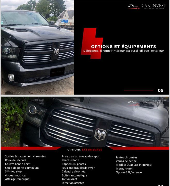 Dodge Ram 1500 Sport gaz-essence TVA r�cup�rable e Noir de 2017