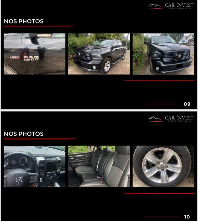 Dodge Ram 1500 Sport gaz-essence TVA r�cup�rable e Noir de 2017