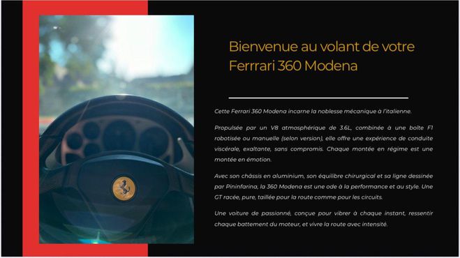 Ferrari 360 Modena F360 V8 F1 400ch 34 Cv Rouge de 2003