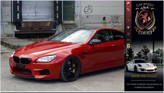 BMW M6 Coup� Stage 3 plus V8 biturbos projet 10 Orange de 2016