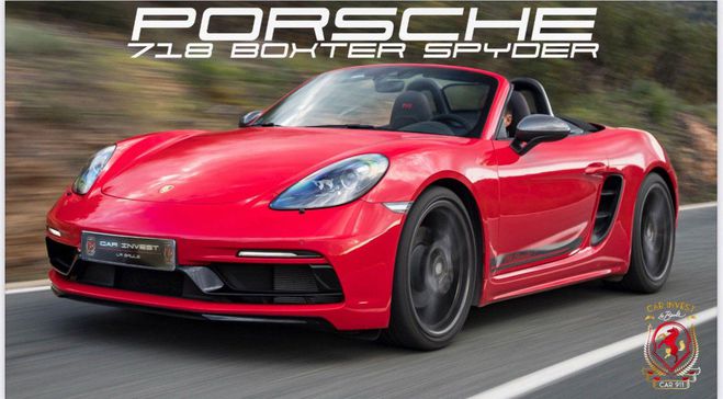 Porsche 718 Spyder Boxster siges 918 Full config Rouge de 2020