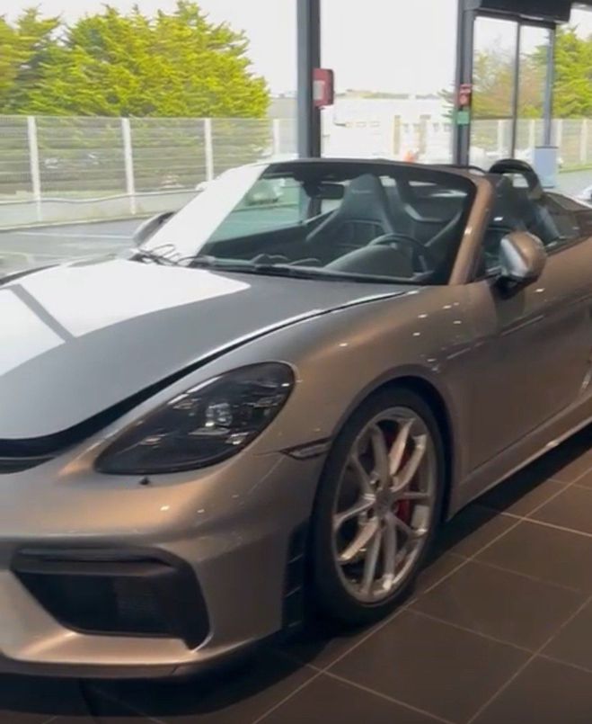Porsche Boxster spyder 718 Gris Anthracite de 2019