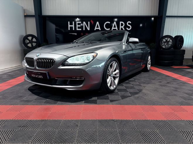 BMW Serie 6 Cabriolet (3) 640d xDrive 313ch Luxe BVA Gris Fonc de 2012