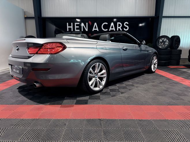 BMW Serie 6 Cabriolet (3) 640d xDrive 313ch Luxe BVA Gris Fonc de 2012