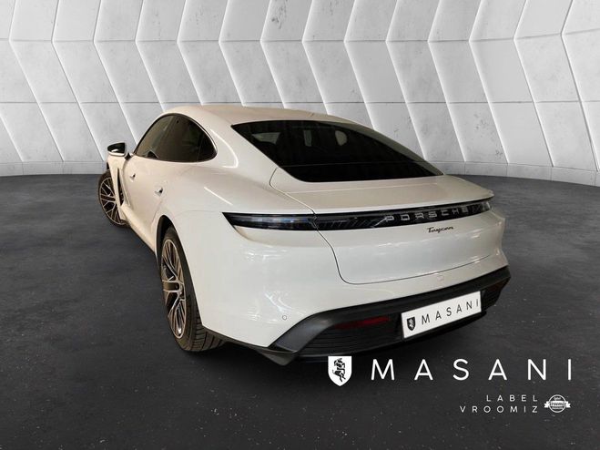 Porsche Taycan 476ch pompe range ge-volant chauf. Blanc de 2021