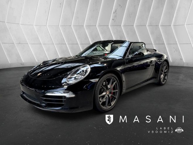 Porsche 911 carrera s cabriolet 991 400ch echappemen Noir de 2013