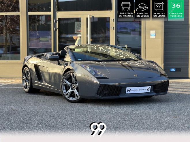 Cliquer pour voir la photo suivante Lamborghini Gallardo Spyder 5.0 V10 520ch LIFT CAMERA LIVRAIS GRIGIO TELESTO de 2010