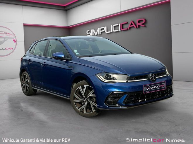 Volkswagen Polo 6 1.0 TSI 110 DSG7 R-LINE - Siges Chauf Bleu de 2022