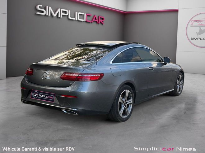 Mercedes Classe E COUPE 220 D 4MATIC Executive - Toit Ouvr Gris de 2017