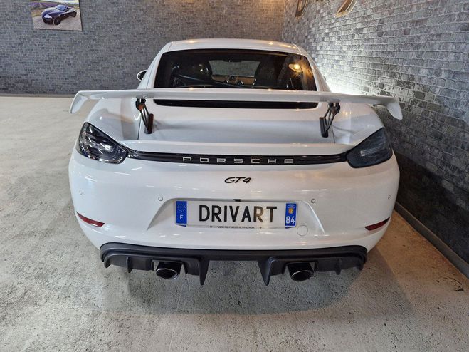 Porsche Cayman 718 GT4 Clubsport 4.0L 420ch PDK Approve Blanc CARRARA mtalic de 2021