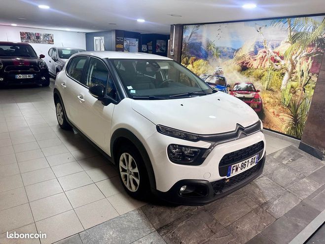 Citroen C3 1.5 bluehdi 100ch 12-2020 prix ht 4991 e Blanc de 2020