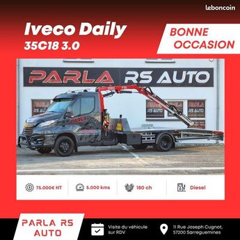  Voir d&eacute;tails -Iveco Daily 35C18 3.0 180ch porte voiture grue &agrave; Sarreguemines (57)