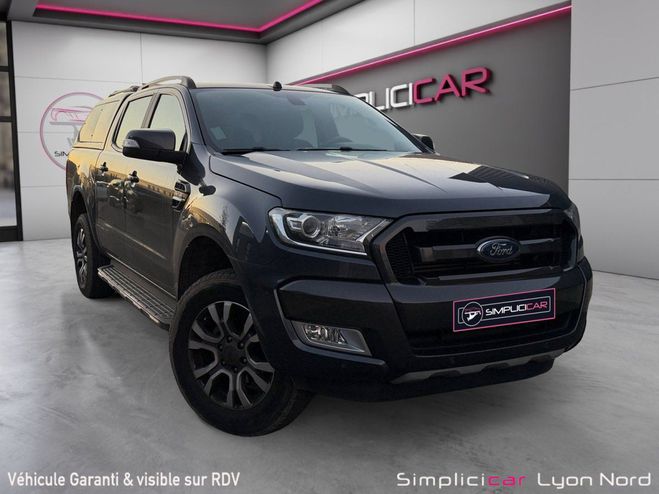 Ford Ranger DOUBLE CABINE 3.2 TDCi 200 4X4 BVA6 WILD Bleu de 2016