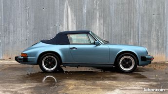  Voir d&eacute;tails -Porsche 911 Carrera 3.2 Cabriolet Bleu Iris &agrave; Louvil (59)